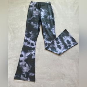 Topshop Flare Purple Tie Dye Pants